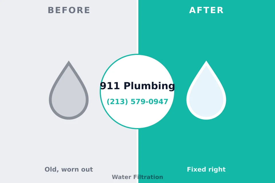 Before and after: plumbing repair Star Valley Ranch, WY